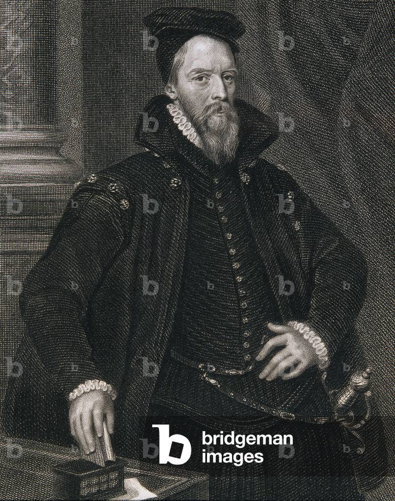 Ambrose Dudley (c.1528-90), from 'Lodge's British Portraits', 1823 (engraving)
