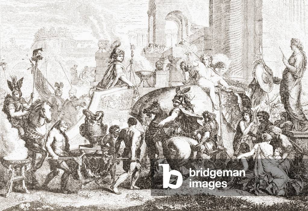 Image of Alexander the Great enters Babylon in 331 BC (litho) by ...