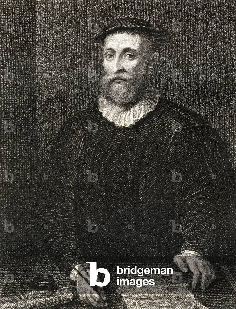 Bild von Druck "Porträt von John Knox (c. 1514-72)", 1823 von English School