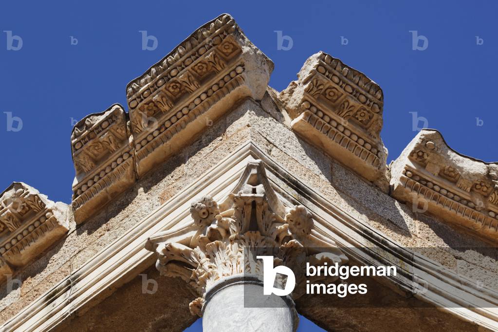 Colonnade of the Roman Theatre, Merida, Spain (detail) (photo)