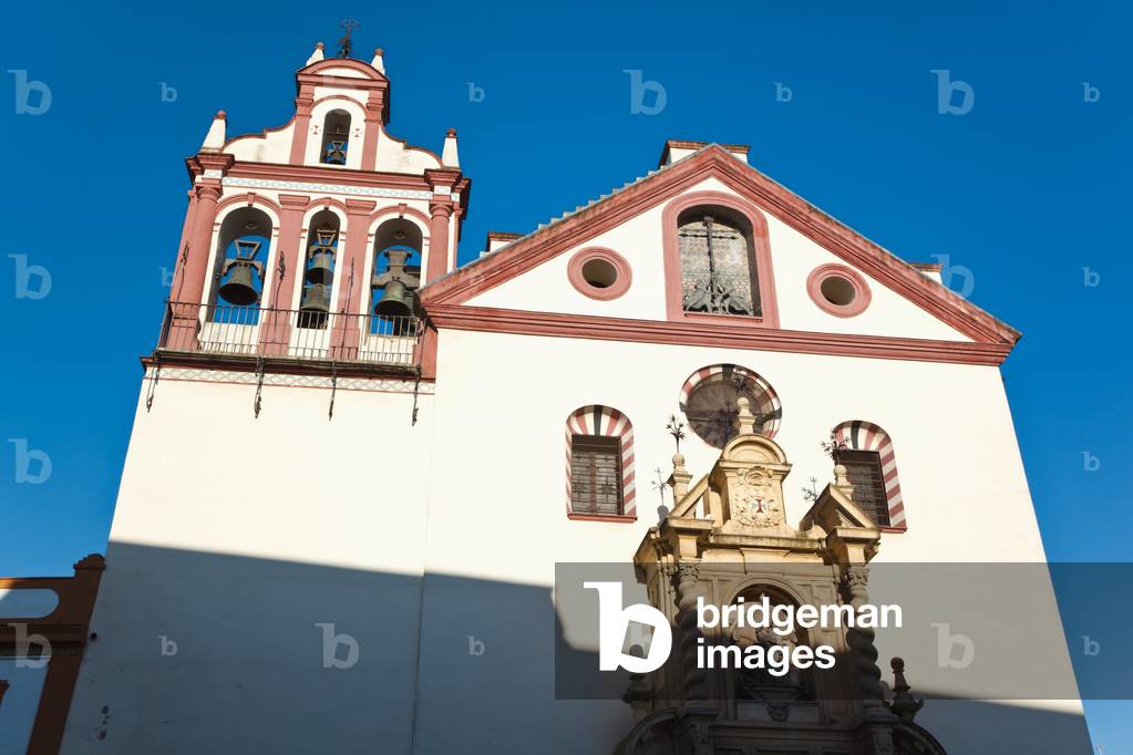 Cordoba, Cordoba Province, Spain.  Iglesia de San Juan y todos los Santos in Plaza de la Trinidad. Saint John and all Saints church