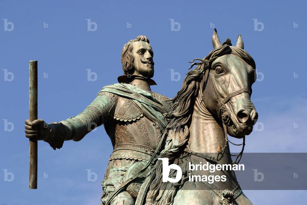 Equestrian statue of Philip IV (1605-65) King of Spain, cast in bronze by Tacca (bronze) (see also 195602, 53906 and 79531)