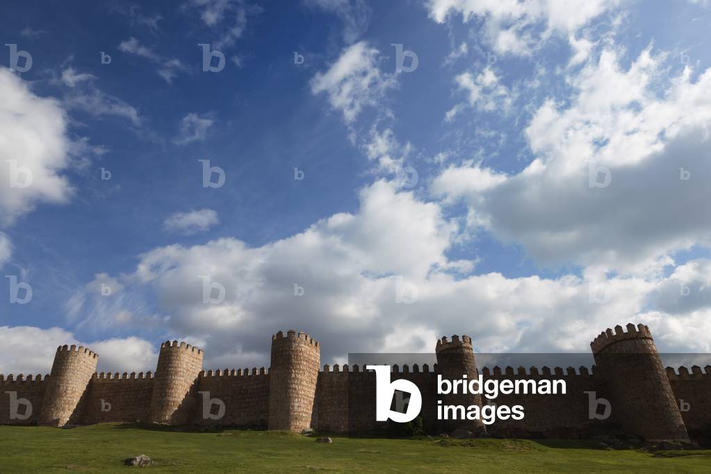 Avila, Avila Province, Spain.  City walls. (photo)