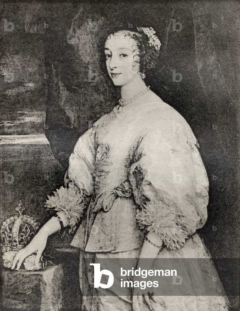 Henrietta Maria, da 'Memoires de Charles de Batz-Castelmore Comte d'Artagnan', pubblicato 1928 (lito)