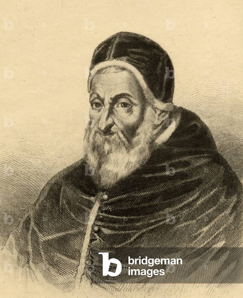 Papa Sisto V (1520-90) (incisione)