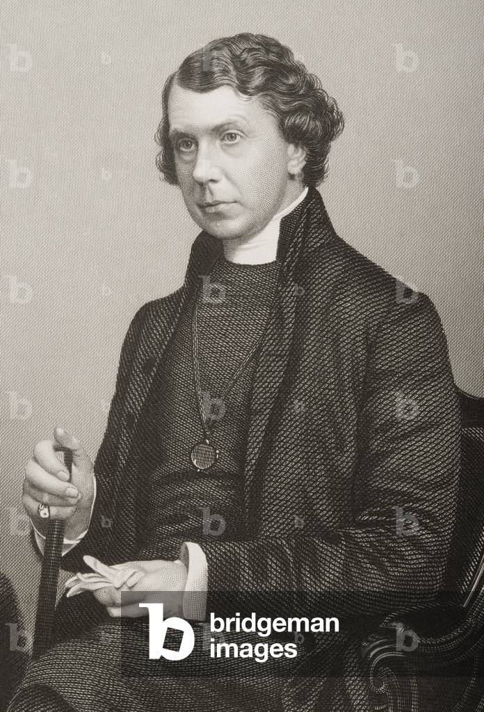 Archibald Campbell Tait (1811-82) engraved by D.J. Pound from a photograph, from 'The Drawing-Room of Eminent 