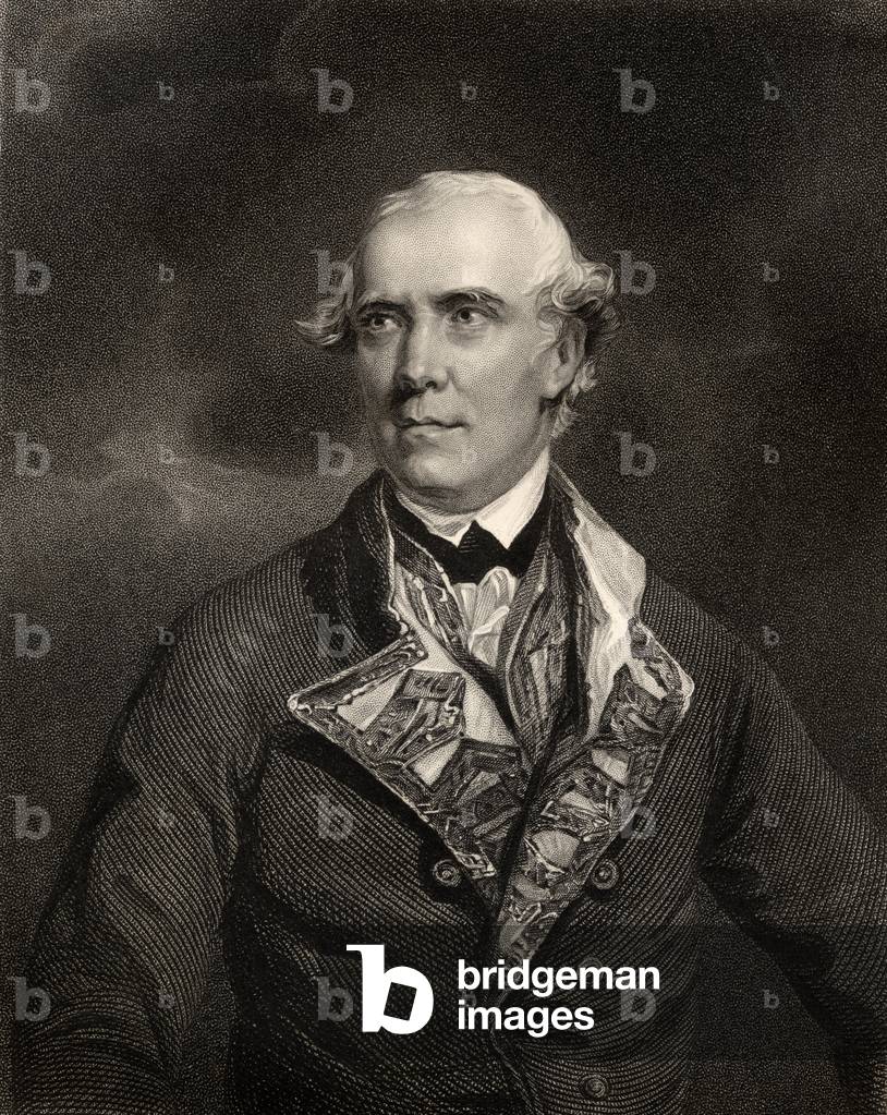 Contrammiraglio Samuel Barrington, inciso da H.T. Ryall, da 'The National Portrait Gallery, Volume IV', pubbli