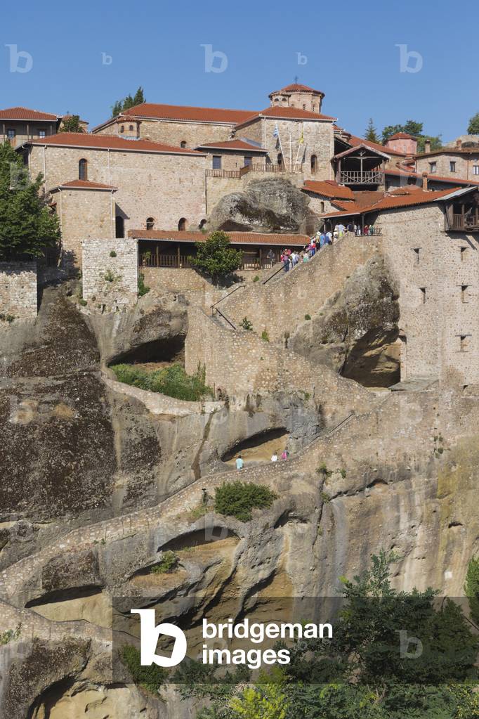 The Monastery of the Transfiguration or The Great Meteora, also known as The Holy Monastery of Great Meteoron, founded in the 14th century, Meteora, Thessaly, Greece (photo)