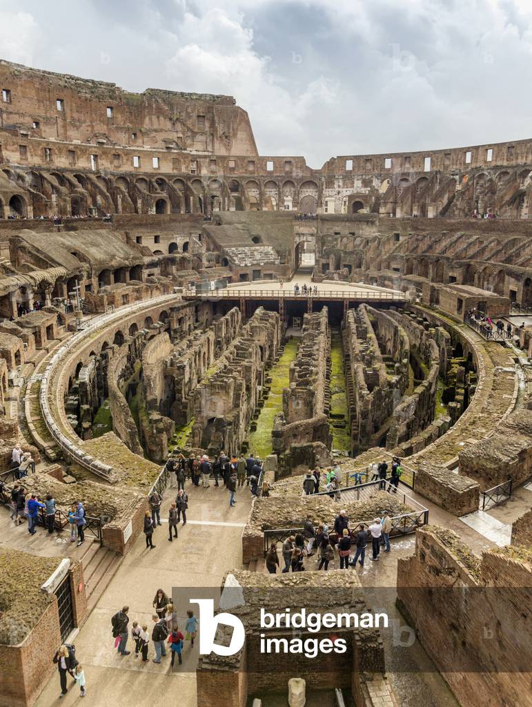 Colosseum interior, Rome, Italy (photo)