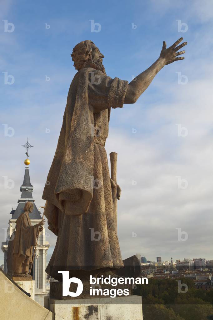 Statues of apostles, Catedral de Nuestra Senora de Almudena, Madrid, Spain