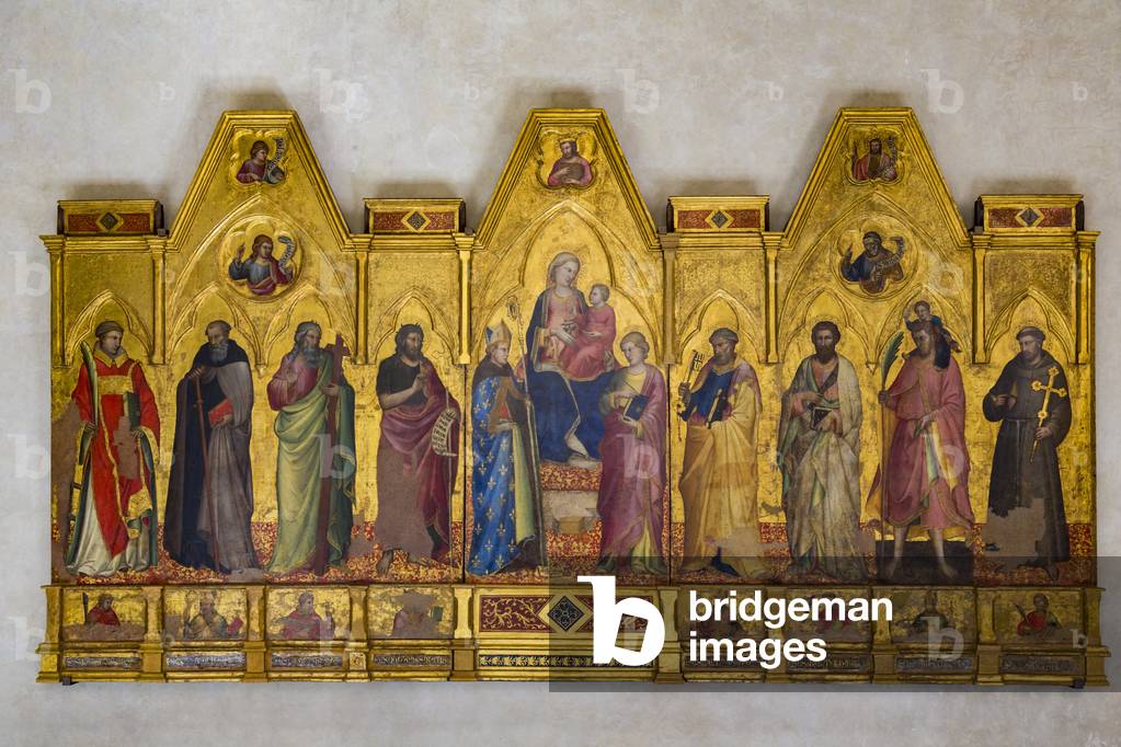 Madonna and Child Enthroned (tempera on wood)