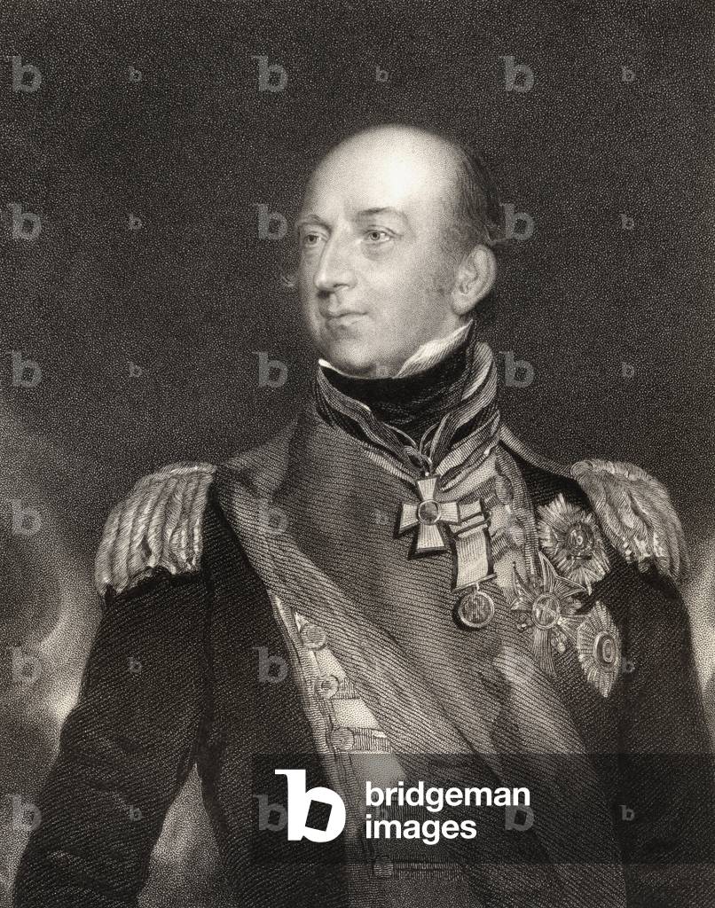 Signore edward codrington, britannico ammiraglio, inciso da J. Cochran (fl.1821-65), da 'National Portrait Gal