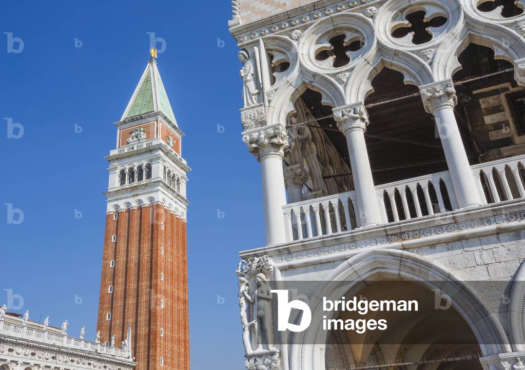 Campanile and Palazzo Ducale, Venice, Italy (photo)