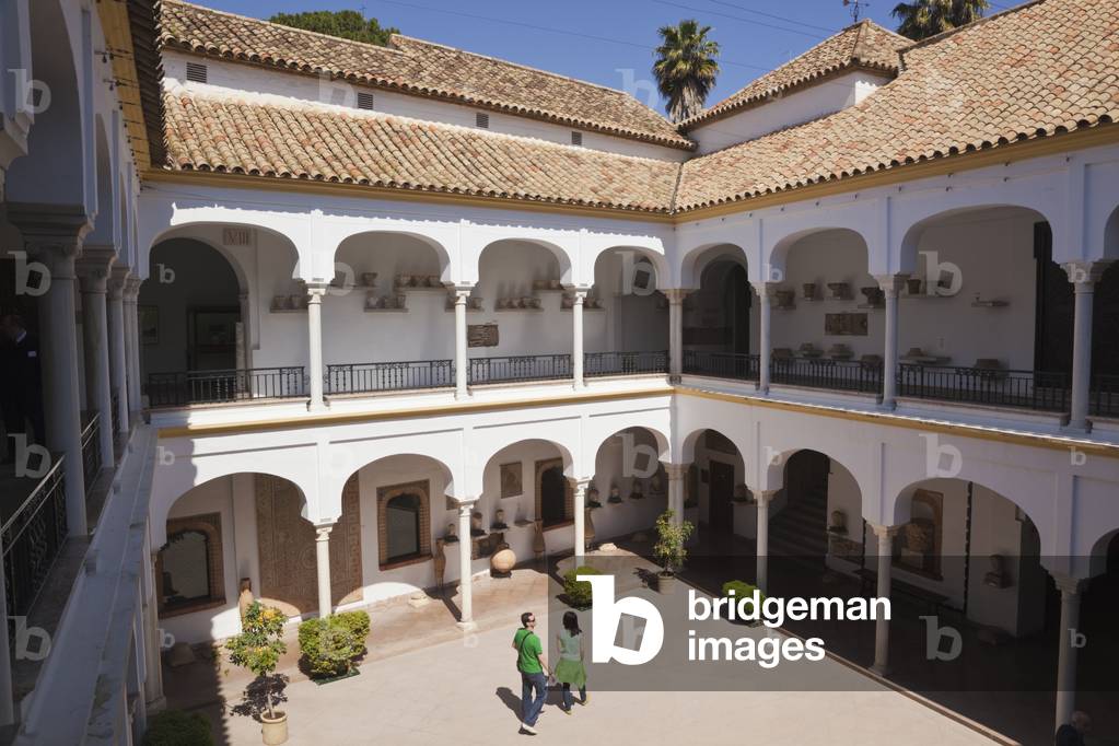 The courtyard, Museo arqueologico y etnologico, Cordoba, Cordoba Province, Spain