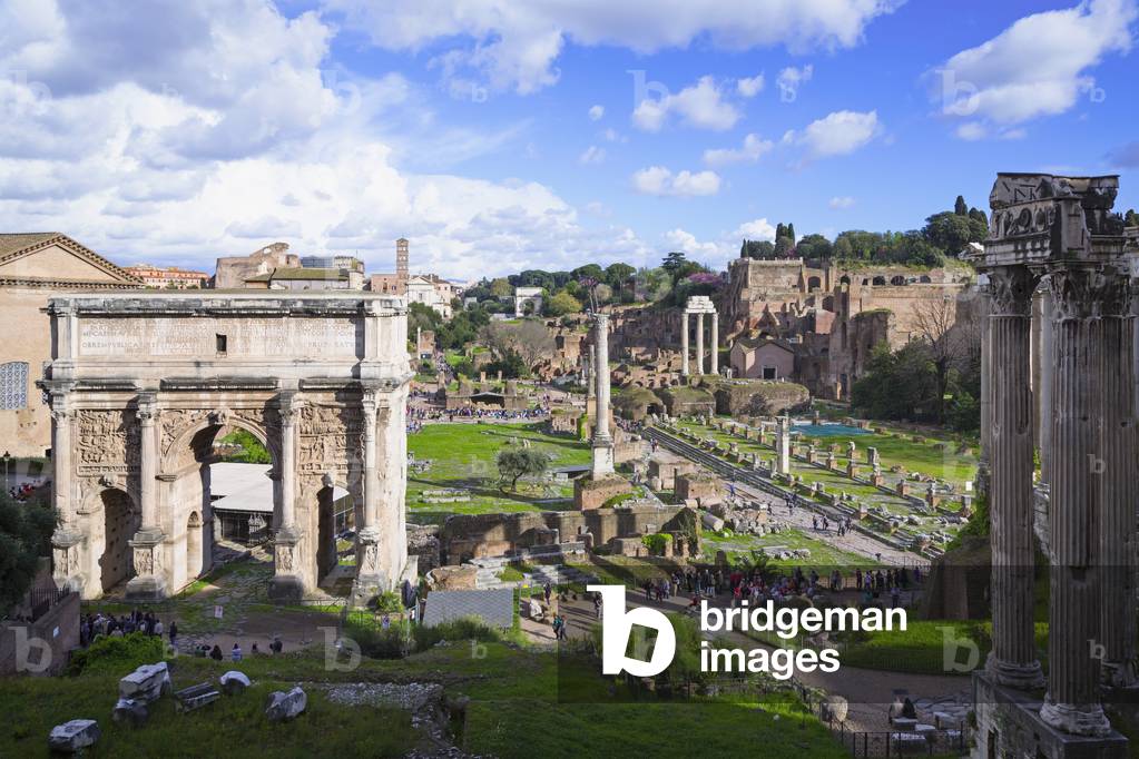 General view of Roman Forum, Rome, Italy