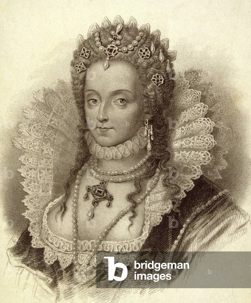 "Elisabetta I (1533-1603) Regina d'Inghilterra (incisione)", 19th Secolo di English School