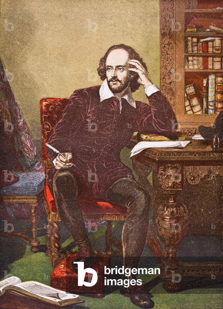 "William Shakespeare", 19. Jahrhundert von English School