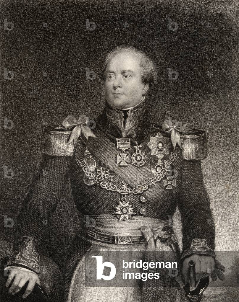 Immagine di Stampa "Sir Archibald Campbell 1st Baronet", 19th Secolo di J. Wood, b/w