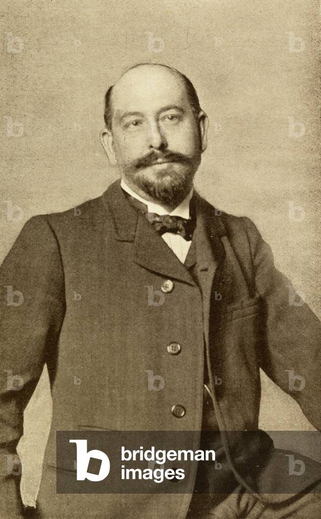 Image de Photographie représentant Alfred Capus (1857-1922) (litho), 19th Siècle par French School, b/w