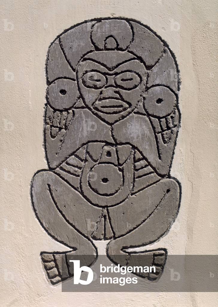 Copy of a Taino indian motif (stone) by West Indian Artist