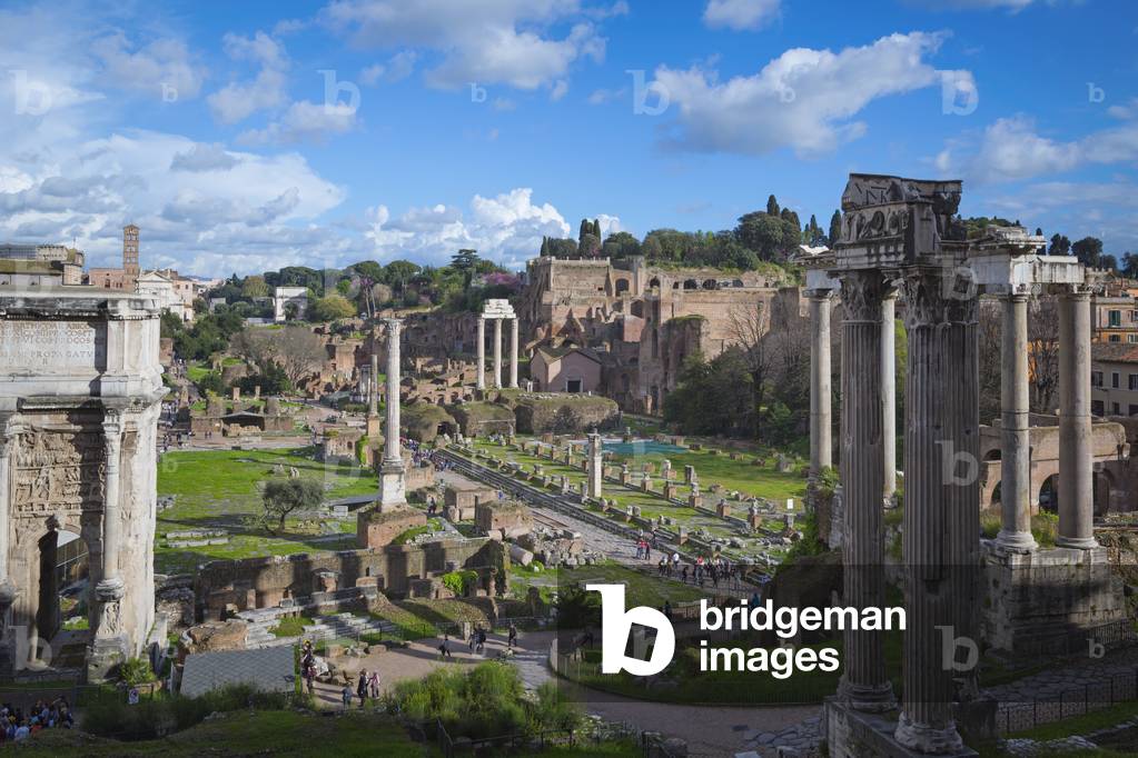 General view of Roman Forum, Rome, Italy
