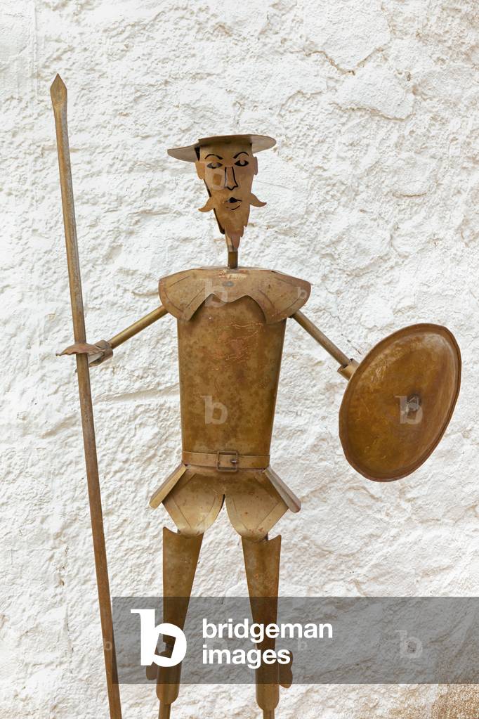 Metal statue of Don Quixote, Don Quixote statue (photo)