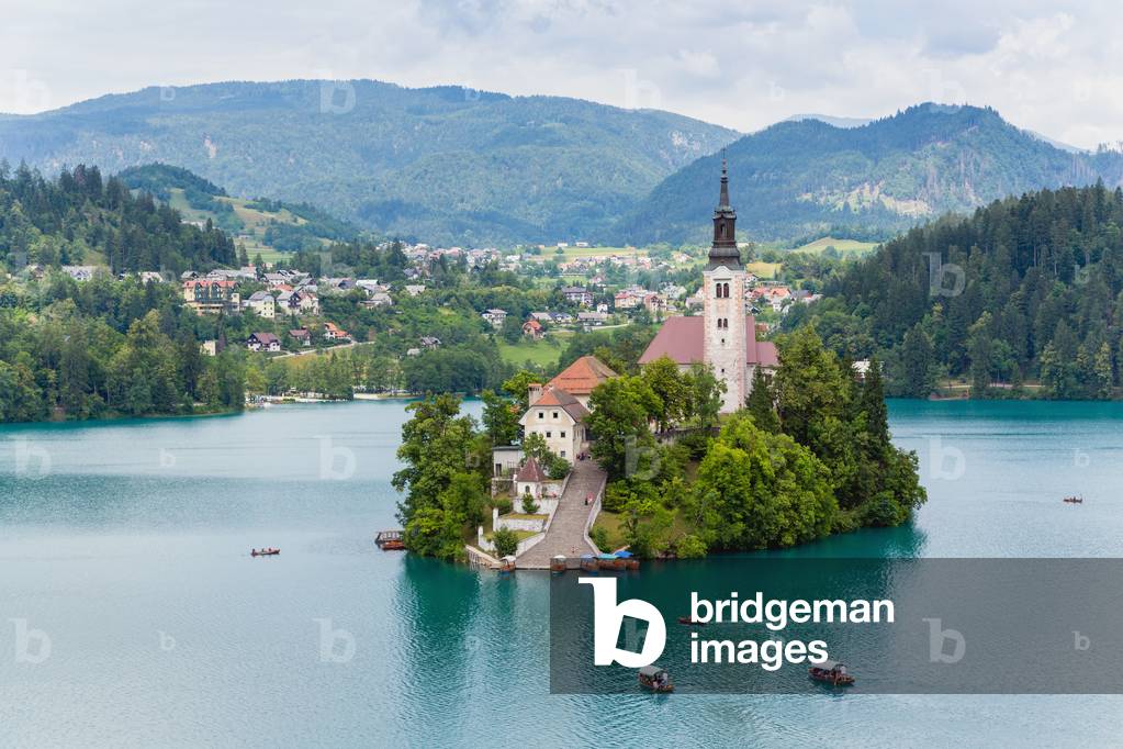 Bled, Slovenia, Church of the Assumption, Bled Island (photo)