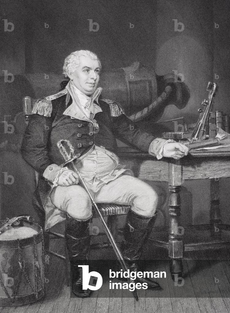 Bild von Druck "Porträt von John Barry (1745-1803) (litho)", 19. Jahrhundert von Alonzo Chappel