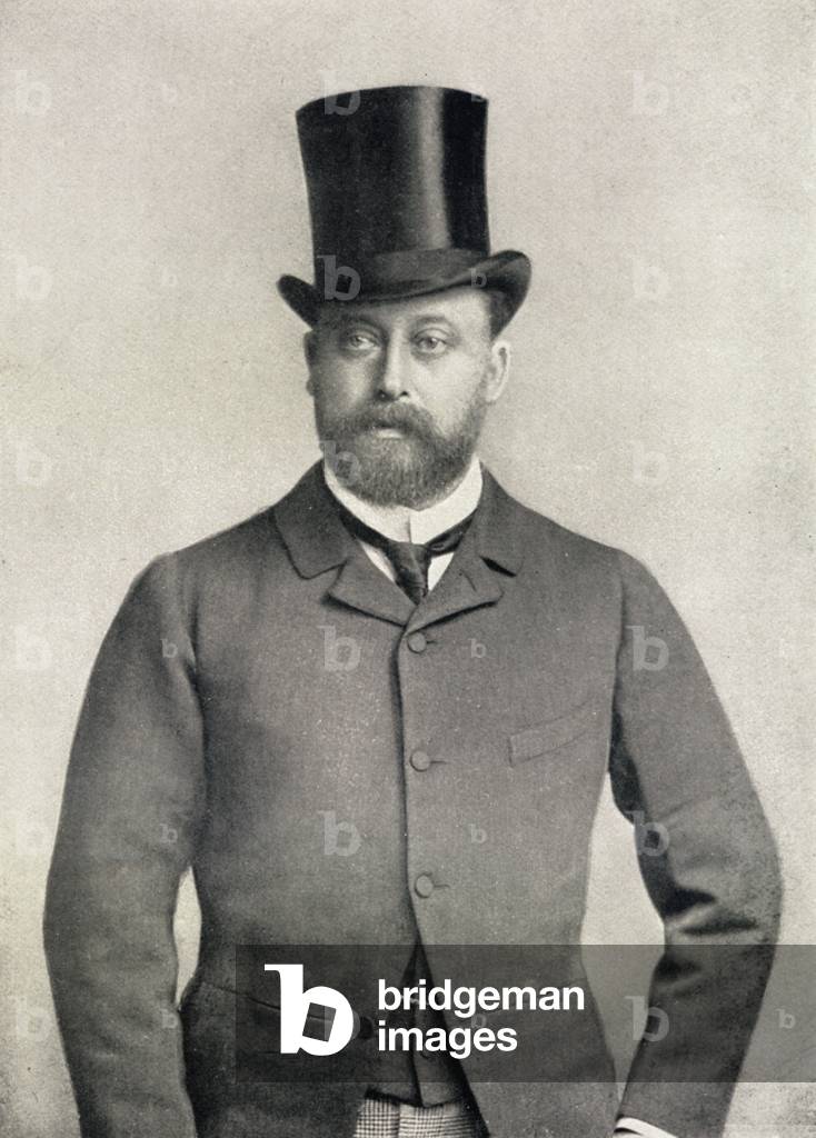 Bild von Fotografie "Porträt von Edward VII (1841-1910) König von England (1901-10) (s/w Foto)", 20. Jahrhunde
