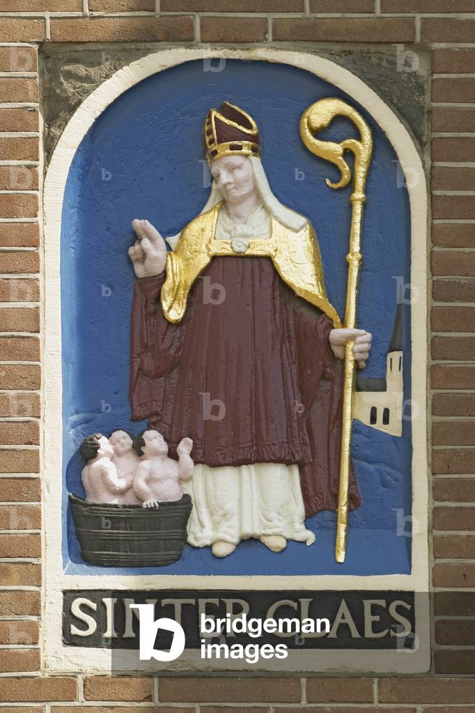 Santa Claus plaque in the Dam