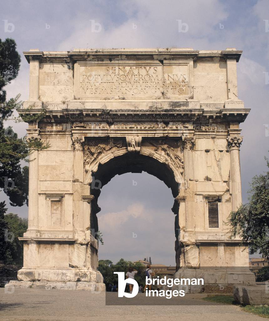 The Arch of Titus, built 81 AD (photo)