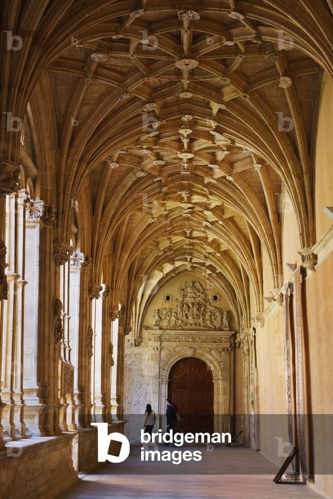 Salamanca, Salamanca Province, Spain.  The King's cloister in the 16th century Dominican Convent of Saint Stephen. Convento de San Esteban (photo)