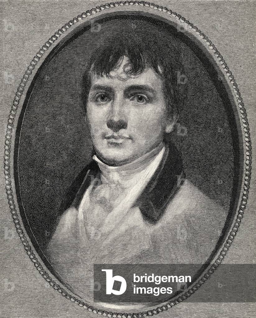 Immagine di Stampa "Ritratto di Robert Burns", 1883 di Scottish School