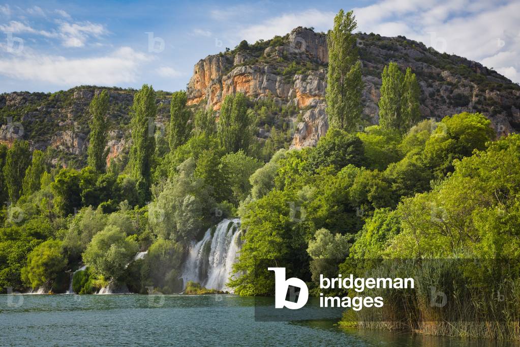 Roski Slap waterfall, Krka National Park, Nacionalni park Krka, Dalmatia, Croatia (photo)