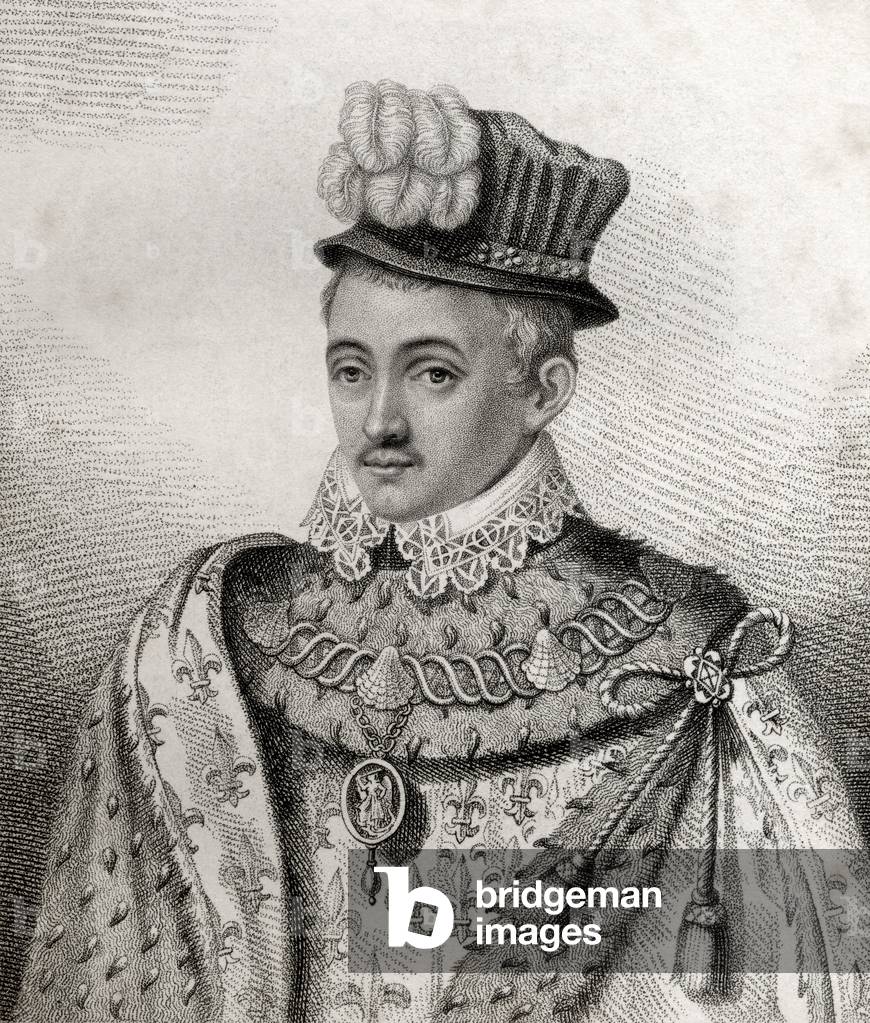 Henry Stewart, graviert von Flüssen, Illustration aus 'A catalogue of Royal and Noble Authors, Volume V', verö