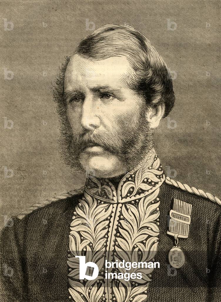 "Signore Edmund Henderson (1821-96) Capo Commissario della Polizia Metropolitana (incisione)", 19th Secolo di 