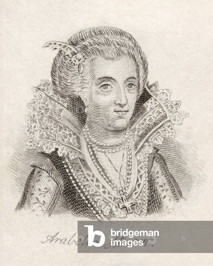 Bild von Druck "Lady Arabella Stuart", 1825 von English School