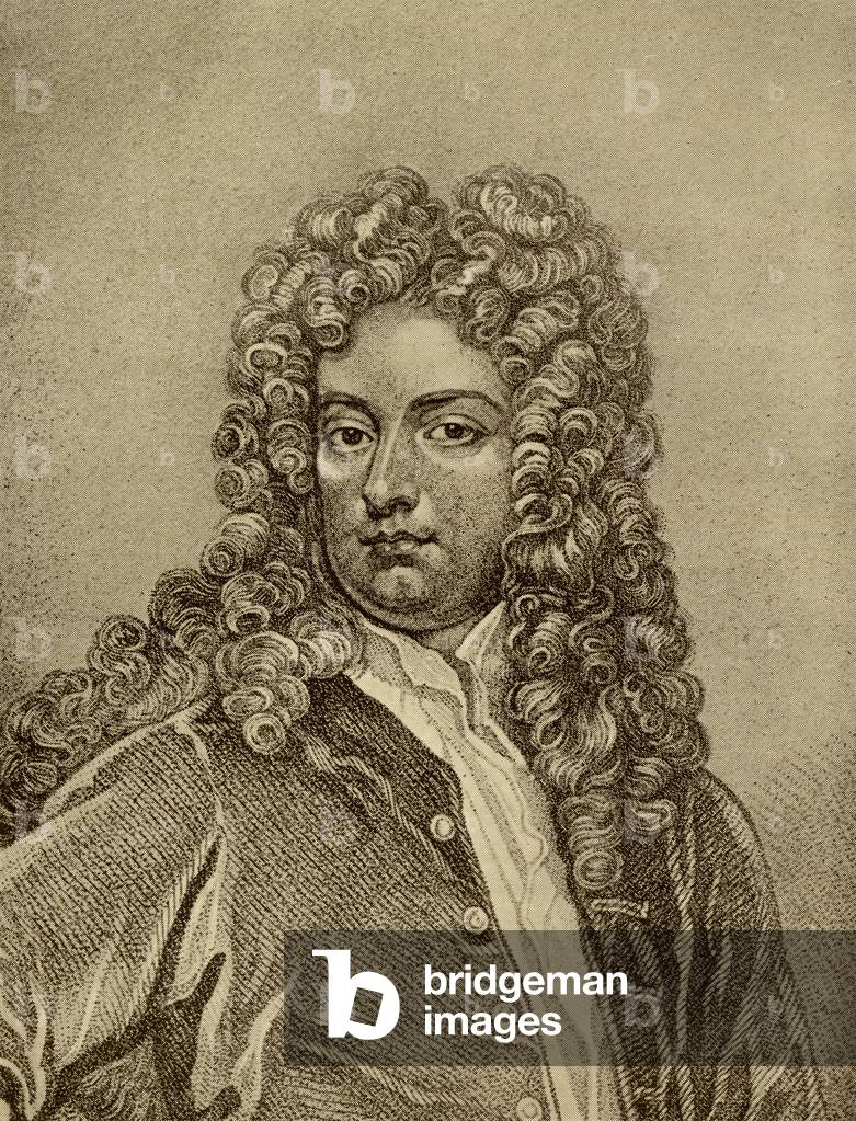 Joseph Addison (1672-1719) (gravure), 19th Siècle par English School, b/w