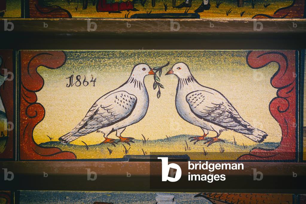 Beehive panels, Slovenia. (photo)