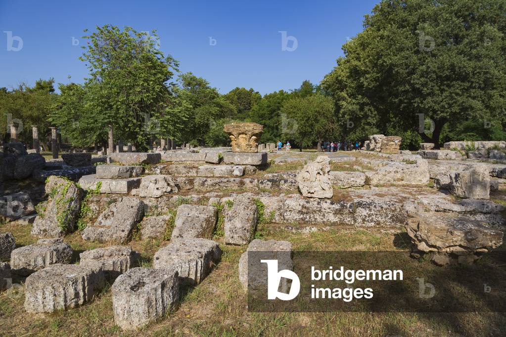 Olympia, Peloponnese, Greece.  Ancient Olympia.  Ancient Olympia is a UNESCO World Heritage Site. (photo)