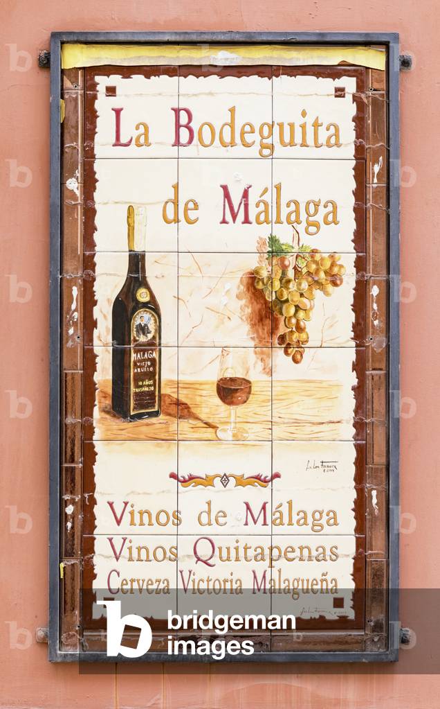 Advertisement for La Bodequita de Malaga, Malaga, Malaga Province, Costa del Sol, Andalusia, Spain (photo)