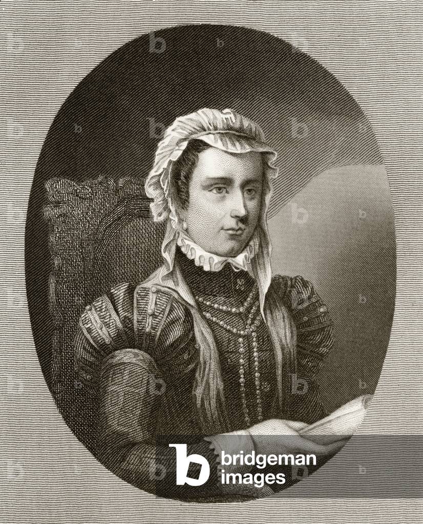 Margherita, Duchessa di Parma, da 'Storia del Regno di Filippo II', pubblicato nel 1855 (lito)
