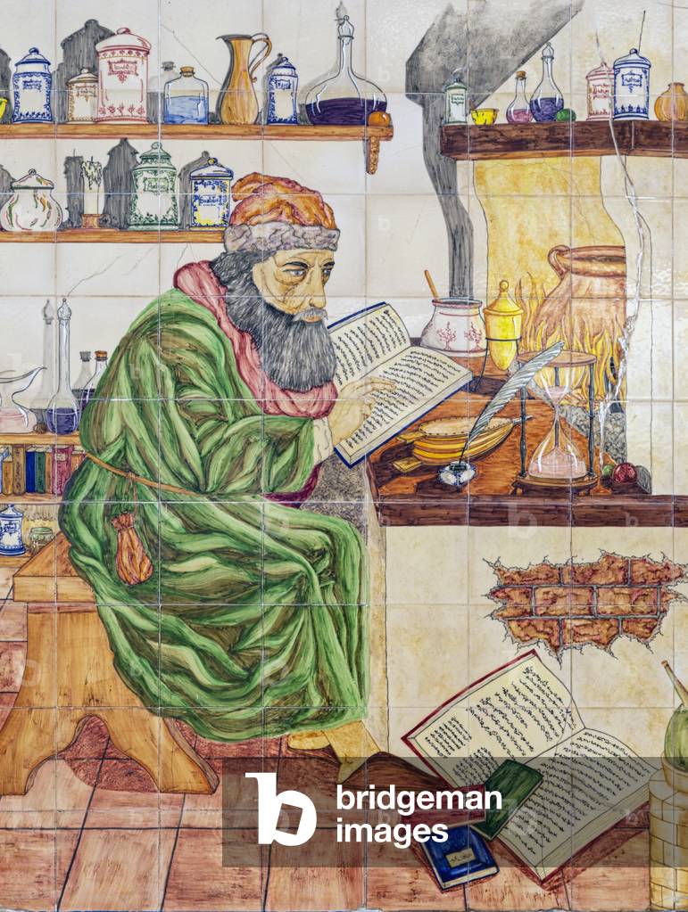 Medieval Arab pharmacist, Marbella, Costa del Sol, Malaga Province, Spain, 2014 (photo)