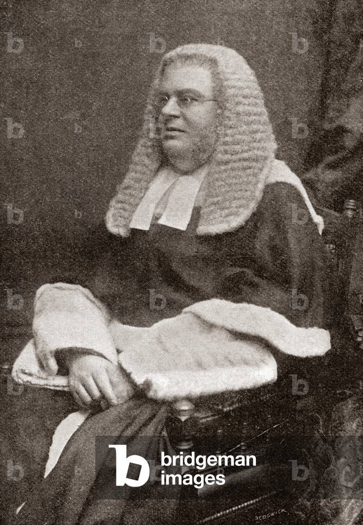 Lewis William Cave 1832 1897.  British judge.  From The Strand Magazine, published 1896