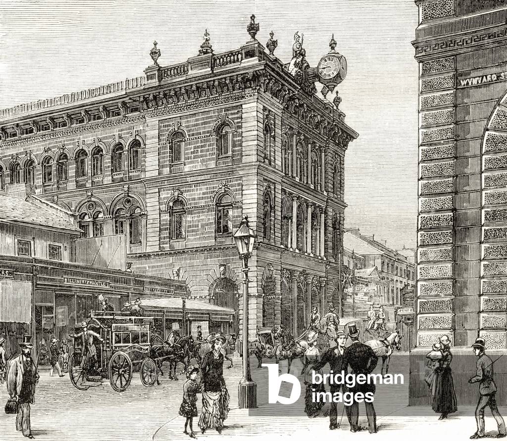 The Post Office, George Street, Sydney, c.1880, from 'Australian Pictures' by Howard Willoughby, published by the Religious Tract Society, London, 1886 (litho)