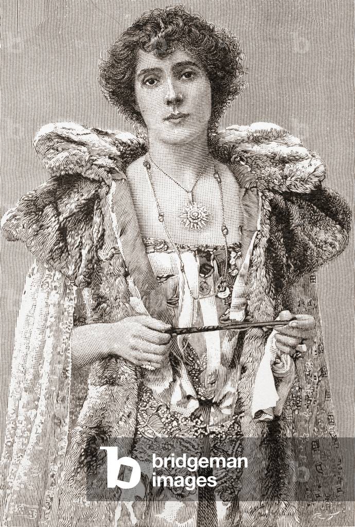 Mrs Patrick Campbell, From The Strand Magazine published 1897.