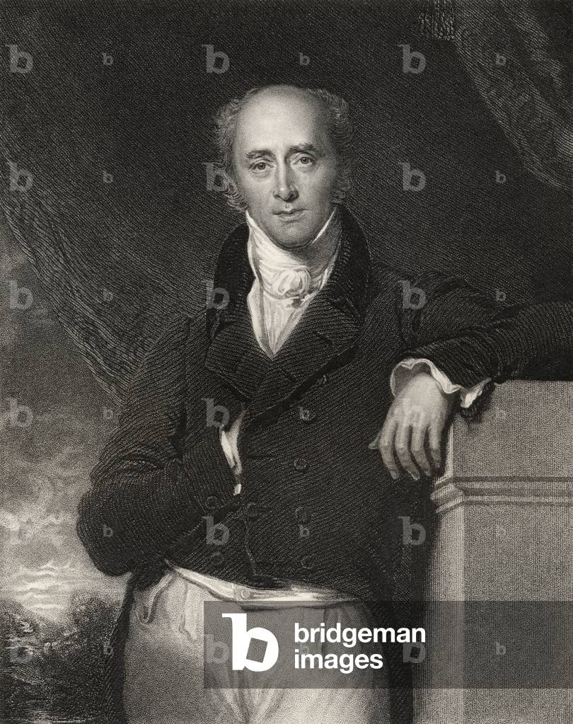 Charles, 2nd Earl Grey, engraved by J. Cochran, from 'National Portrait Gallery, volume III', published c.1835 (litho)