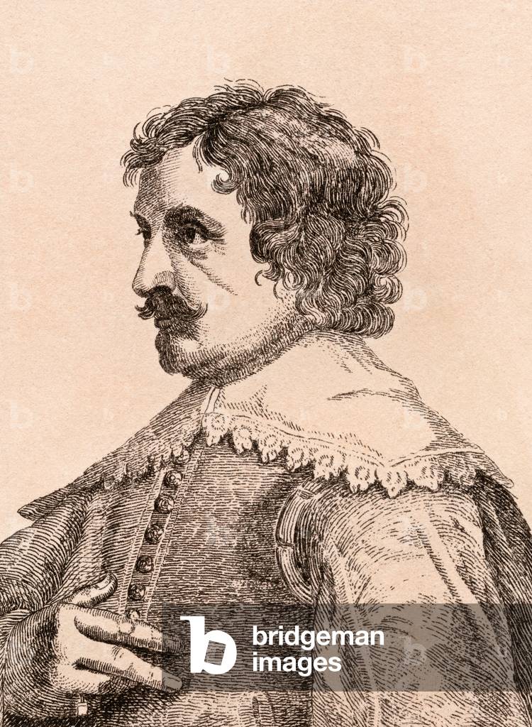 Paulus Pontius, illustration from '75 Portraits Of Celebrated Painters From Authentic Originals', published in London, 1817 (engraving)