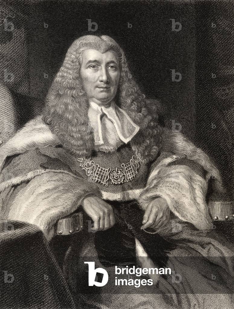 Charles Abbott, 1st Baron Tenterden, engraved by W. Holl, from 'National Portrait Gallery, volume II', published c.1835 (litho)