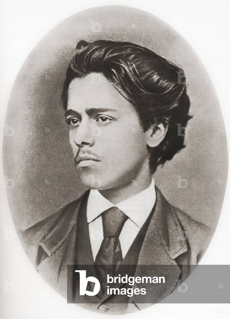 Ion Luca Caragiale, aka I. L. Caragiale, after a contemporary print